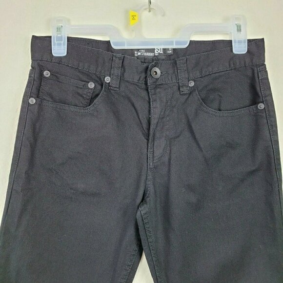 RSQ New York Slim Straight Very Black Jeans NWOT 32x34 Tilly's Casual Work - Picture 3 of 6